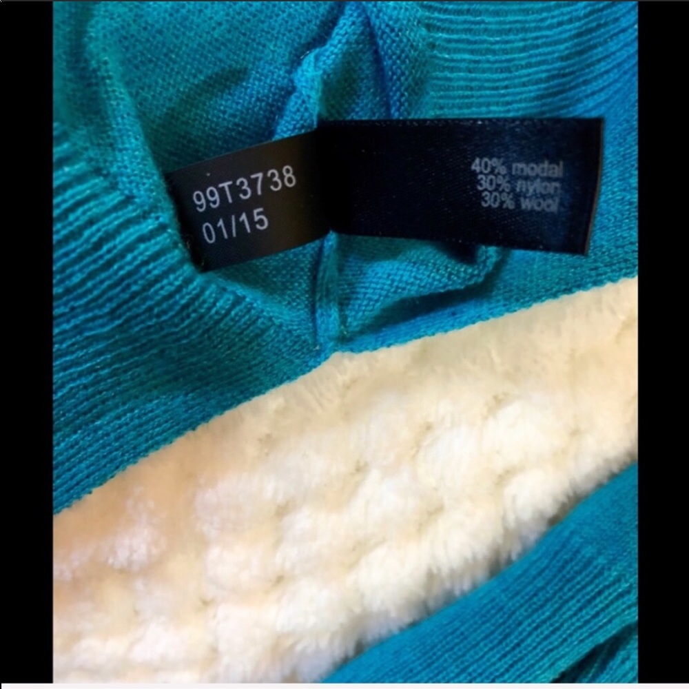 New The Limited Turquoise V-Neck Sweater - Picture 5 of 5